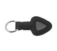 HIAKDOFT Porte-médiator en Cuir PU Noir Anneau Porte-clés, Étui de Rangement Compact pour Médiators de Guitare, Organiseur Portable pour Accessoires Guitare Acoustique, Étui de Voyage