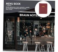 HIAKDOFT Porte Menu avec Détails Métalliques Protège Menu Transparent pour Restaurant Carnet de Réutilisable et Mise à Jour Facile