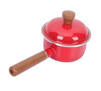 HIAKDOFT Pot à Lait Émaillé Épais avec Couvercle Batterie Cuisine Polyvalente pour Cuisson Au Gaz et Induction Ustensile Pratique Sauce et Mijotage Cadeau pour Maison