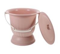 HIAKDOFT Pot de Chambre Portable Anti-odeur avec Couvercle pour Urine Usage Domestique et Urinoir Pratique pour Personnes Âgées Femmes Enceintes et Adultes Nettoyage Facile et Surface