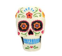 HIAKDOFT Pot de Plante Succulent Résine Crâne Blanc Décoration de Pot de Fleurs Mexicain pour Cactus Bureau et Fenêtres