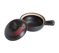 HIAKDOFT Pot Terre Cuite pour Cuisson à Haute Température Casserole à Ragoût avec Poignée Brûlure Design Antiadhésif Facile à Nettoyer Casserole Maison pour Mijotés et Repas Famille