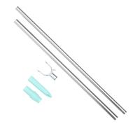 HIAKDOFT Poteau Télescopique pour Fourche à Linge Renforcé Acier Inoxydable Léger Et Rétractable Suspendre De Vêtements Armoires Et Balcons 1 Unité Fourche Aluminium Vert