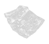 HIAKDOFT Pouf Gonflable Transparent en PVC Imperméable Fermeture Éclair, Siège de Rangement pour Peluches, Housse Rembourrée 60x40x60 Cm, Pouf Garçon et Filles Pratique pour Chambre