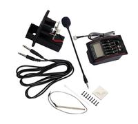 HIAKDOFT Préamplificateur Guitare Acoustique Bandes Eq Piezo Pickup avec Tuner LCD Micro Intégré Contrôle Mixage Présence Aigus Graves et Volume Kit Complet Installation
