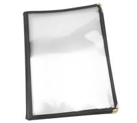 HIAKDOFT Protège Menu Transparent PVC Réutilisable pour Restaurants Cafés Hôtels Protège et Affiche Menus Facile à Nettoyer et Accessoire Pratique pour Bar et Restauration