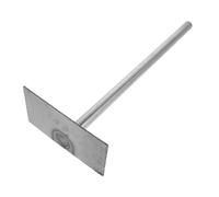 HIAKDOFT Râteau à Charbon pour Barbecue Et Cheminée Manche Allongé 40 Cm, Acier Au Manganèse Épais, Outil De Nettoyage pour Poêle à Charbon, Barbecue Et Four à Pizza