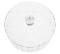 HIAKDOFT Roue d'exercice Silencieuse pour Hamster et Petits Animaux Plastique Cristal Transparent 22 CM Double Roulement Interactif pour Cage et Activité Quotidienne