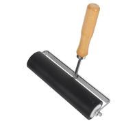 HIAKDOFT Rouleau en Caoutchouc Grand Format pour Gravure - Outil Rouleau Encreur Manuel Manche en Bois - Rouleaux Encreurs pour Impression sur Bois Loisirs Créatifs et Activités