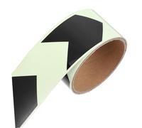 HIAKDOFT Ruban Adhésif Fléché Phosphorescent Durable Ruban de Marquage Sol pour Intérieur et Extérieur Autocollants Directionnels Fluorescents Pet Adhésif Puissant