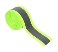 HIAKDOFT Ruban Tissu Réfléchissant Fluorescent Vert Bande Sécurité Couture Haute Visibilité pour Vêtements Sacs Accessoires et Équipements de Protection