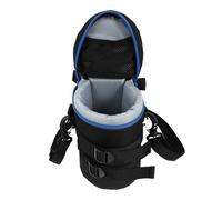 HIAKDOFT Sacoche Objectif Appareil Photo Étanche Polyester Pochette Portable Rembourrée avec Ceinture Ajustable Protection Compatible pour Lentilles DSLR Couleur Couleur Aléatoire