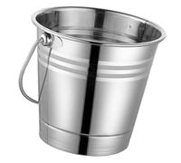 HIAKDOFT Seau à Glace Glacière De Plein Air Brise-Glace Mèche Récipient à Glaçons Seaux Boisson Bien Petit Inoxydable Moderne Ovale Servir Vin