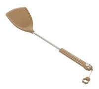 HIAKDOFT Spatules en Silicone Résistantes à la Chaleur 4 Pièces Ustensiles Cuisine Antiadhésifs Marron Set pour Wok et Poêle Accessoire Pratique pour Cuisson Quotidienne