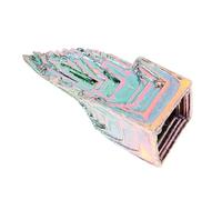 HIAKDOFT Spécimen Cristal De Bismuth Irrégulier 20g, Décoration Minérale Multifonction, Cristal Naturel Coloré, Ornement Bureau Maison, Pièce De Collection Unique, Présent Passionnés Minéralogie