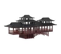 HIAKDOFT Statue de Jardin Miniature Plastique sous-Marin Décoratif Modèle Ancienne Architecture Asiatique pour Aquarium Bonsai et Aménagement Paysager Extérieur