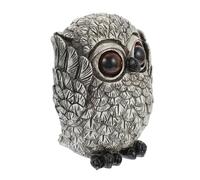 HIAKDOFT Statuette Hibou Résine Décor Moderne Élégant pour Bureau Maison Jardin Ornement Sculpté