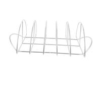 HIAKDOFT Support De Barbecue en Acier Inoxydable pour Barbecue Extérieur, Grille Demi-Cercle pour Côtes Et Steak, Légère Et Portable, Résistante à La Corrosion