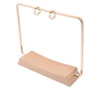 HIAKDOFT Support de Calendrier à Rabat Métal avec Base Bois pour Bureau Porte-calendrier Rotatif Accessoire Élégant pour Organiser Planning sur Bureau à Domicile