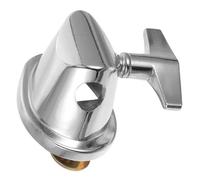 HIAKDOFT Support de Jambe Tom Robuste Fer Argenté pour Kit Batterie Percussion Embase avec Collier Serrage Métallique Accessoire pour Amélioration Sonore