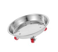 HIAKDOFT Support de Plantes Mobile Acier Inoxydable Épais avec Roues Universelles Verrouillables Base Robuste pour Pots Dintérieur et Dextérieur Chariot pour Déplacer Facilement Vos Plantes
