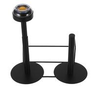 HIAKDOFT Support Porte-Paquet d'Épicerie Suspendu Double Tête en Métal Noir Distributeur de Paquet en Rouleau pour Supermarché Organiseur Porte-Paquet à Provisions Rangement Vertical