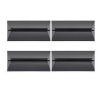 HIAKDOFT Supports de Cloison de Bureau Amovibles Lot de 4 en Abs, Pinces pour Séparateur D’écran Noir, Fixation Stable pour Espace de Travail Privé, Adapté aux Bureaux et Salles D’Examen