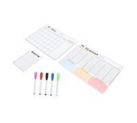 HIAKDOFT Tableau Magnétique Réfrigérateur Effaçable Planning Hebdomadaire Notes et Rappels Réutilisable Organiseur Calendrier Aimanté pour Cuisine
