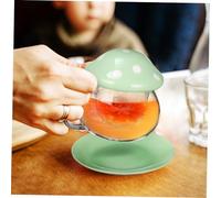 HIAKDOFT Tasse à Thé avec Infuseur Amovible et Couvercle Mug Céramique Vert avec Filtre Intérieur et Sous-tasse Multifonction pour Infusion de Thé et Autres Boissons