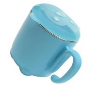 HIAKDOFT Tasse Apprentissage Acier Inoxydable avec Couvercle Étanche Double Brûlure Antidérapante Portable pour Motif Singe Bleu