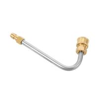 HIAKDOFT Tie à Extension De La Tige De Nettoyage Tiges Chaud Télescopique Rallonge De Buse De Nettoyeur Haute Pression Rallonge Buse De Laveuse De Pression Pôle Acier Inoxydable Doré