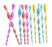 HIAKDOFT Tiges Spirales Réfléchissantes Anti-Pigeons pour Jardin Et Fenêtre, 30 Cm, Lot de 10 Bâtons Multicolores, Dispositifs Extérieurs De Dissuasion par Reflet Lumineux