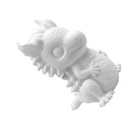 HIAKDOFT Tirelire Dragon Vinyle à Peindre Statue Décorative Adorable Pot à Économies Stable pour Adultes Cadeau Anniversaire et Fête Figurine DIY pour Cultiver Économie