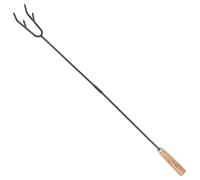 HIAKDOFT Tisonnier pour Cheminée Extérieur 2 Sections 48 CM Acier Robuste Crochet Multifonction pour Feu de Camp et Barbecue Accessoires pour Poêles à Bois et Foyers Outil pour Enlever