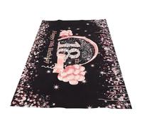 HIAKDOFT Toile de Fond Noire à Pois pour Fête d'Anniversaire 18 Ans Bannière Décorative «Joyeux Anniversaire» Accessoires pour Scène Photo Décoration Intérieure et Extérieure