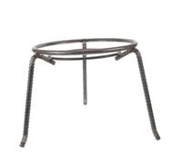 HIAKDOFT Trépied de Camping en Acier Rond Robuste Support Extérieur pour Bouilloire et Casserole Étagère d'angle Arrondie Portable pour Cuisson en Plein Air Randonnée et Feu de Camp