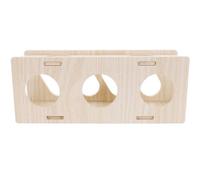 HIAKDOFT Tunnel Bois pour Hamster Exploration et Sécurisé Accessoire Multi-Fonction pour Cage de Petits Animaux Cachette et Tube Exercice pour Hamster Chinchilla et Rongeurs