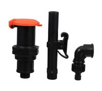 HIAKDOFT Vanne à Raccord Rapide 3/4'' Dn20 Plastique Antivol pour Jardin Kit 4 Pièces Irrigation Sécurisée Jardin Pelouse Accès Rapide Eau Contrôlé