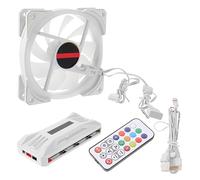HIAKDOFT Ventilateur PC Rgb avec LED Refroidisseur CPU pour Boîtier Ordinateur avec Contrôleur Argb Durable et Performant