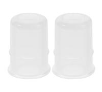 HIAKDOFT Ventouses pour Massage Garçon et Filles en Silicone Alimentaire Transparent, Lot de 2 Pièces, Aspiration Réglable, Kit Portable pour Relaxation Musculaire Douce, Bien-être Bébé,