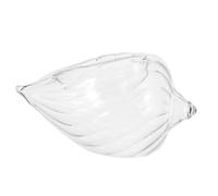 HIAKDOFT Verre à Cocktail Créatif de Conque Transparent, Tasse à Boisson d'Été, Coupe à Vin, pour Fêtes en Bord de Mer et Bars, Design Original et Prise en Main Stable