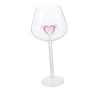 HIAKDOFT Verre à Vin Verre Décoratif Cœur Ange Tasse Romantique pour Boissons pour Couples et