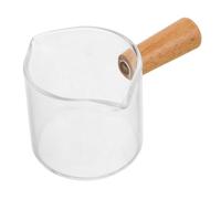 HIAKDOFT Verre Doseur Espresso avec Double Bec et Manche Verre Transparent pour Verser Tasse à Lait Polyvalente pour Bar à