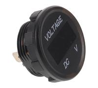 HIAKDOFT Voltmètre Numérique Multifonction Étanche Ip67 Affichage LED Clair, Design Compact Rond en Pc, Plage D'entrée 5-30v pour Bateaux Marins et Installation Extérieure DIY