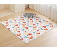 Hiaksedt Tapis de jeu pour bébé et enfant, 50 x 50 pouces, tapis épais avec éponge douce pour bébés et enfants, pliable et lavable en machine