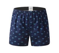 Hialegion Boxers Hommes Grand Style AméRicain Boxers 100% Coton Retroshorts pour Hommes Sleeping Court Confortable 1pcs L