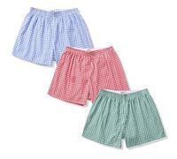 Hialegion Pantalon de Pyjama Femme Coton Doux Pantalon de Pyjama Boxers Femme Été Court Ample Lounge Short de Loisirs Lot de 3 M