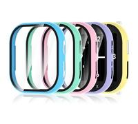 Hianjoo 5 PCS Coque Compatible pour Xplora X6Play, Non Compatible avec la 2e Génération, PC Coque de Protection Écran Verre Trempé Intégré Compatible pour Xplora X6Play[Pas de Bulles], Couleur 2