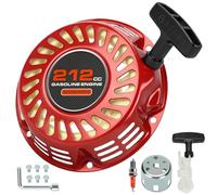 HIAORS Lanceur à tirer pour Predator 196cc 212cc Harbor Freight 5.5hp 5.5hp Coleman CT200U CT200U-EX BT200X KT196 Baja Warrior Heat MB200 MB165 Massimo Mini Bike Hammerhead Go Kart Cart Pièces rouges