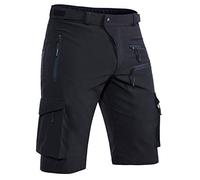 Hiauspor Pantalon VTT Stretch Léger à Séchage Rapide pour Homme pour La Randonnée, Le Trekking(Noir,Medium)